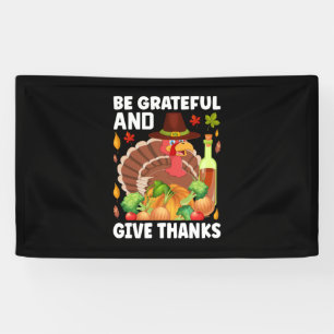 Thanksgiving is dankbaar en geeft Bedankt Spandoek