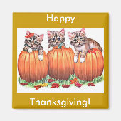 Thanksgiving is de Kat's Meow Magneet (Voorkant)