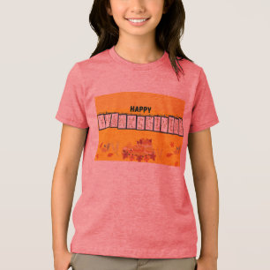 Thanksgiving (Jaune) Tshirts imprimés classiques