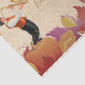 Thanksgiving Jazz Herfst Maple Leaves BON APPÉTIT Tissuepapier (Detail)