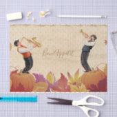 Thanksgiving Jazz Herfst Maple Leaves BON APPÉTIT Tissuepapier (Craft)