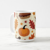 Thanksgiving jour et automne style Café Mug (Devant gauche)