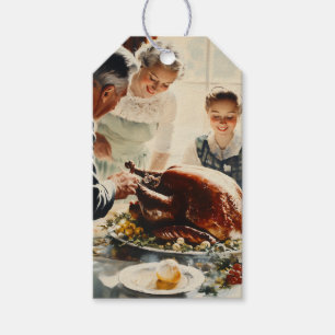Thanksgiving Joy: een familiefeest Cadeaulabel