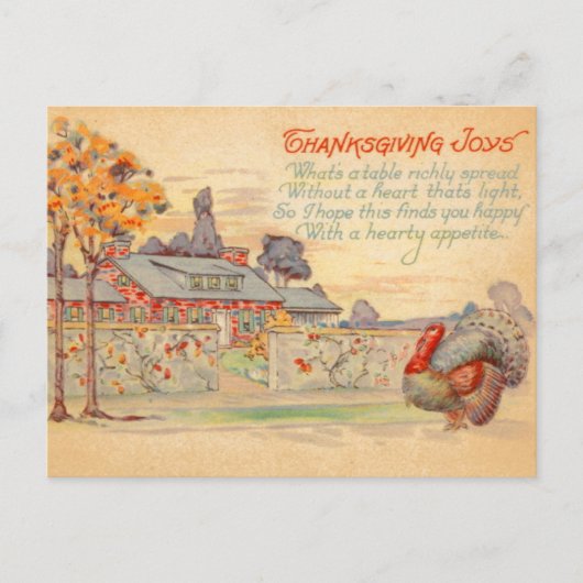 Thanksgiving Joys  Briefkaart (Voorkant)