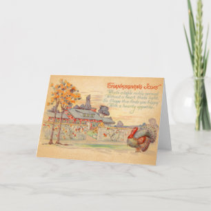 Thanksgiving Joys  Wenskaart Feestdagen Kaart