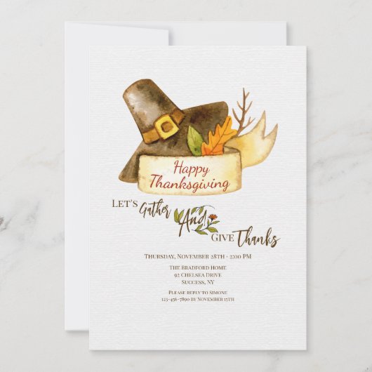 Thanksgiving Kaart (Voorkant)