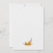 Thanksgiving Kaart (Achterkant)