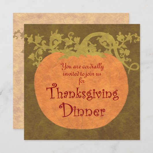 Thanksgiving Kaart (Voorkant / Achterkant)