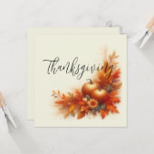 Thanksgiving Kaart (Voorkant / Achterkant in situ)