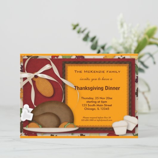 Thanksgiving Kaart (Staand voorkant)