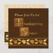 Thanksgiving Kaart (Voorkant / Achterkant)