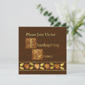 Thanksgiving Kaart (Staand voorkant)