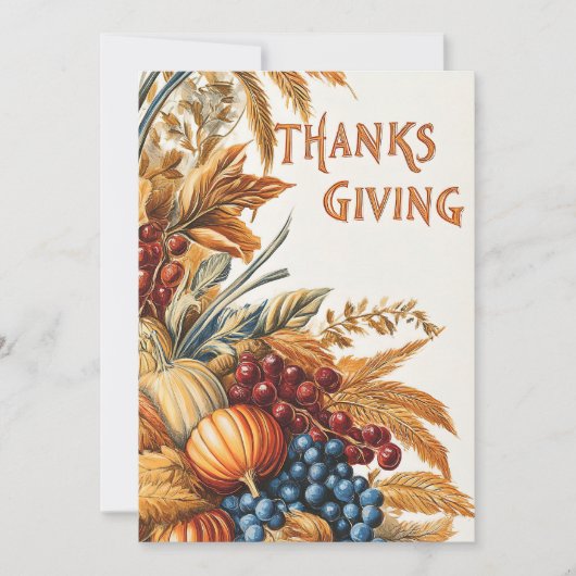 Thanksgiving Kaart (Voorkant)