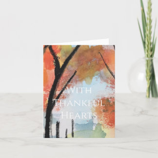 Thanksgiving-kaart Bedankkaart