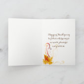 Thanksgiving-kaart Feestdagen Kaart (Binnen)