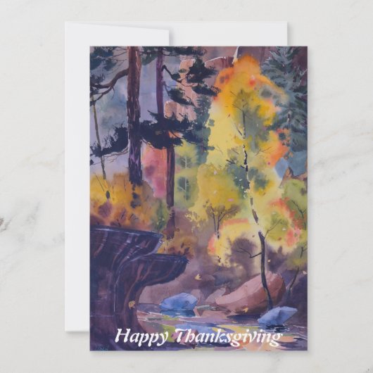 Thanksgiving-kaart Feestdagenkaart (Voorkant)