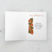 Thanksgiving kaart met mooi gedicht (Binnen)