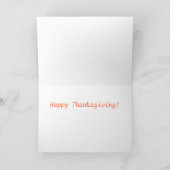 Thanksgiving Kaart (sterschildpad, beige) (Binnen)