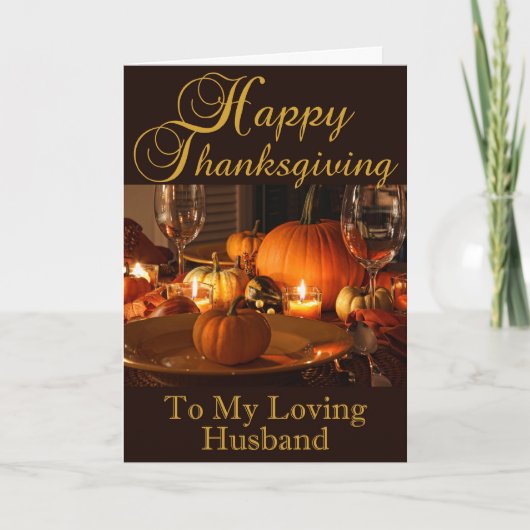 Thanksgiving Kaart voor man (Voorkant)