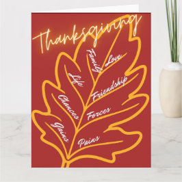 THANKSGIVING KAARTEN - ROOD