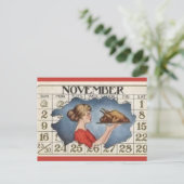  Thanksgiving Kalender Briefkaart (Staand voorkant)