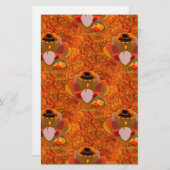 Thanksgiving kalkoen briefpapier (Voorkant / Achterkant)