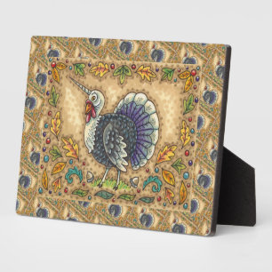 THANKSGIVING KALKOEN EENHOORN, VOLKSKUNST FANTASIE FOTOPLAAT