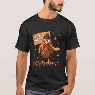 Thanksgiving Kalkoen Eet Pizza T-shirt
