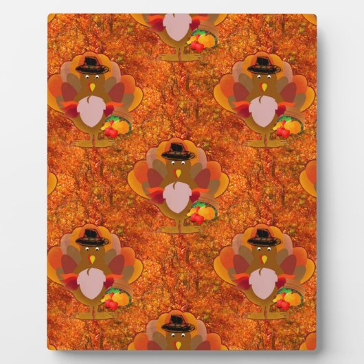 Thanksgiving kalkoen fotoplaat (Voorkant)