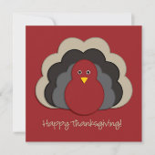 Thanksgiving kalkoen kaart (Voorkant)