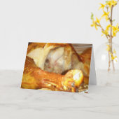 "Thanksgiving kalkoen" Kerstkaart Kaart (Gele Bloem)