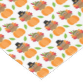 Thanksgiving kalkoen pompoenen tafelkleed (Gekanteld)