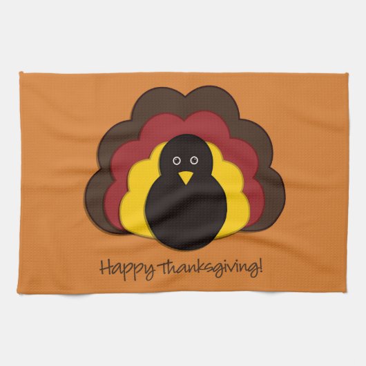 Thanksgiving kalkoen theedoek (Horizontaal)