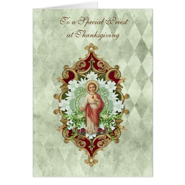 Thanksgiving katholieke priester Jezus Religie (Voorkant)