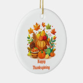 Thanksgiving Keramisch Ornament (Rechts)
