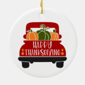 Thanksgiving Keramisch Ornament (Achterkant)