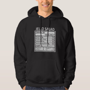 Thanksgiving Kerstmis Funny Jello Salad Nutrition Hoodie