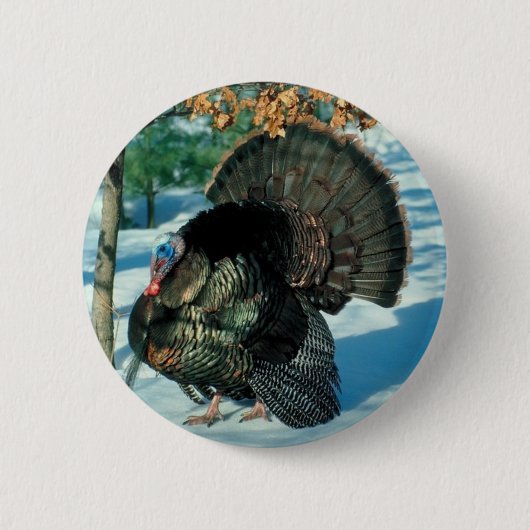 Thanksgiving  kerstwinter Feestdagen Ronde Button 5,7 Cm (Voorkant)