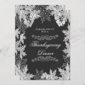 Thanksgiving keukenbord kaart (Voorkant / Achterkant)