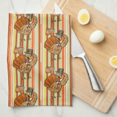 Thanksgiving keukenhanddoek (Quarter Fold)