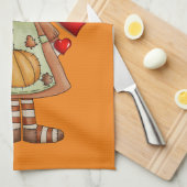 Thanksgiving keukenhanddoek (Quarter Fold)