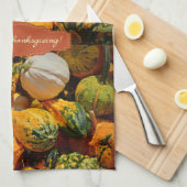 Thanksgiving keukenhanddoek (Quarter Fold)