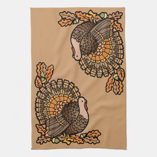 Thanksgiving keukenhanddoek (Verticaal)