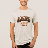 Thanksgiving: Kids' Table Tri-Blend Shirt (Voorkant)