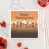 Thanksgiving Kinder 13 papieren servet (Insitu)