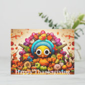 THANKSGIVING KINDER 2 FEESTDAGENKAART (Staand voorkant)