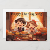 THANKSGIVING KINDER 7 FEESTDAGENKAART (Voorkant / Achterkant)