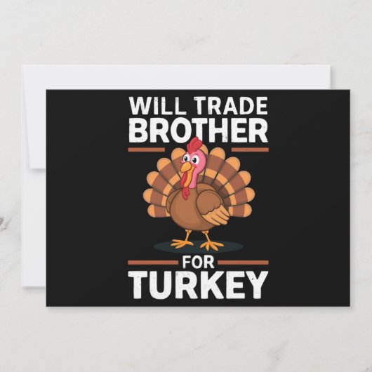 Thanksgiving - Kinderen zullen handelsbemiddeling Feestdagenkaart (Voorkant)