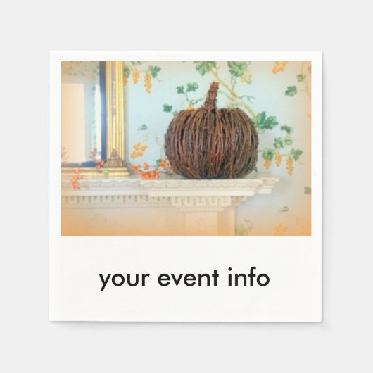 Thanksgiving koloniaal papier servetten (Voorkant)