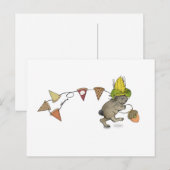 Thanksgiving konijnenBriefkaart Briefkaart (Voorkant / Achterkant)